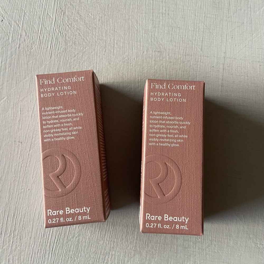 NIB Rare Beauty Find Comfort HYDRATING BODY LOTION DUO MINIS
